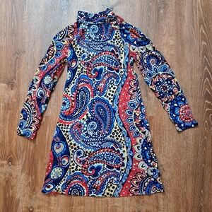 Vintage 1960s Paisley Mini Dress